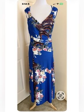 ROBERTO CAVALLI DRESSY DRESS MULTICOLOR SIZE XL